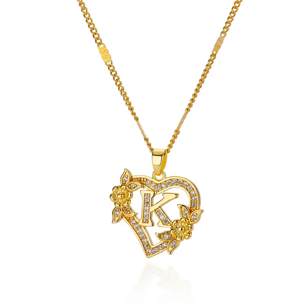 Lettera Cuore Necklace