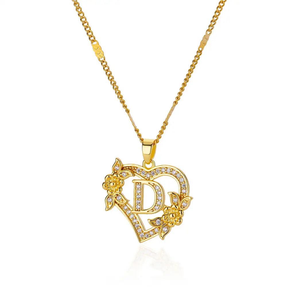 Lettera Cuore Necklace