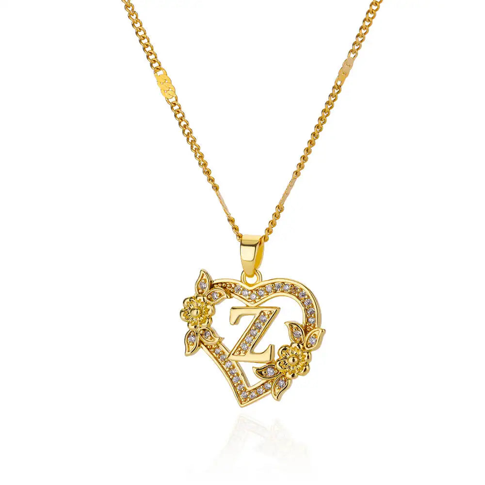 Lettera Cuore Necklace
