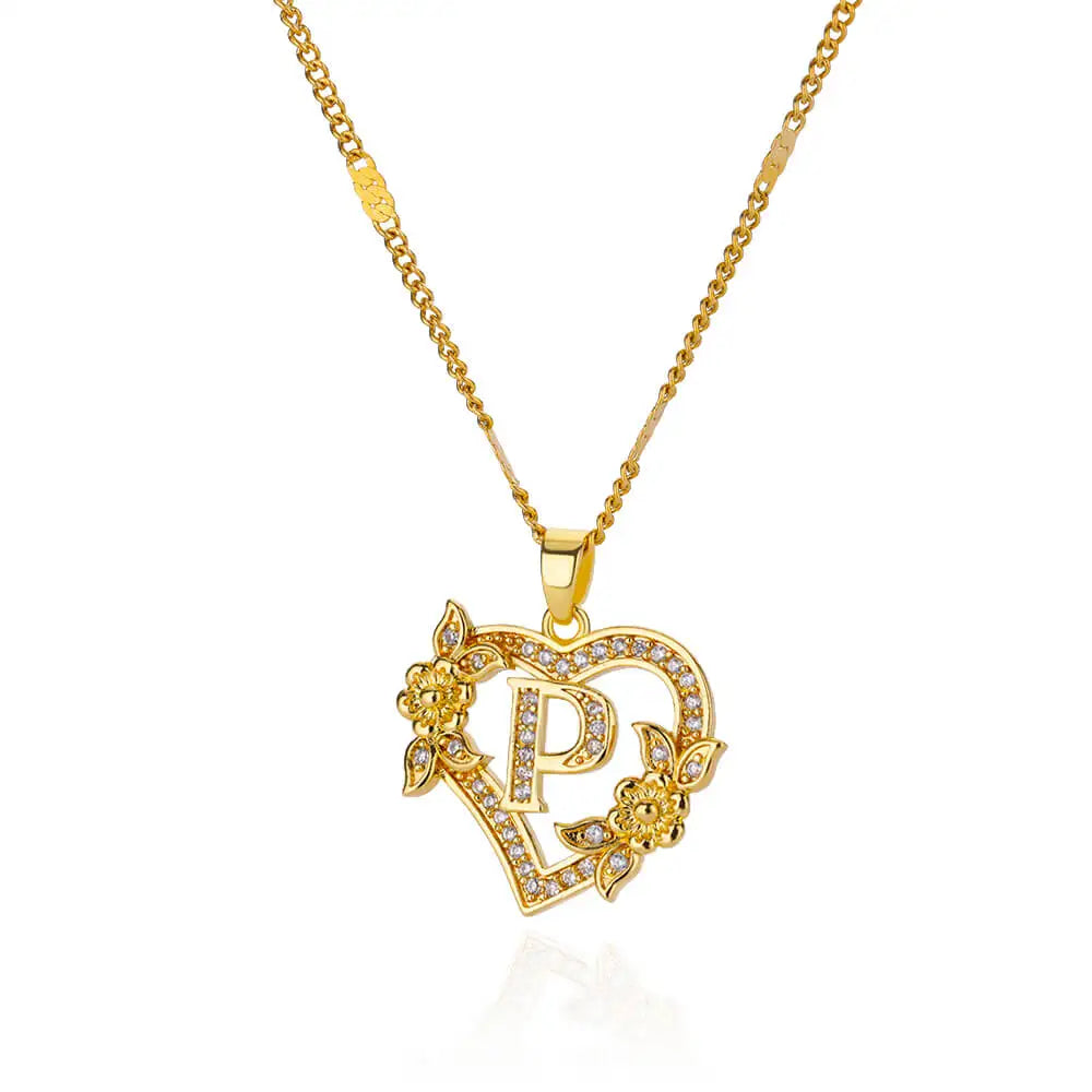 Lettera Cuore Necklace