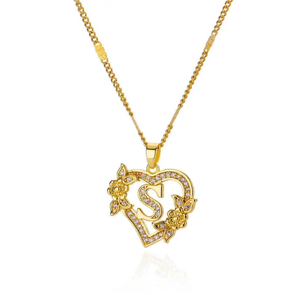 Lettera Cuore Necklace