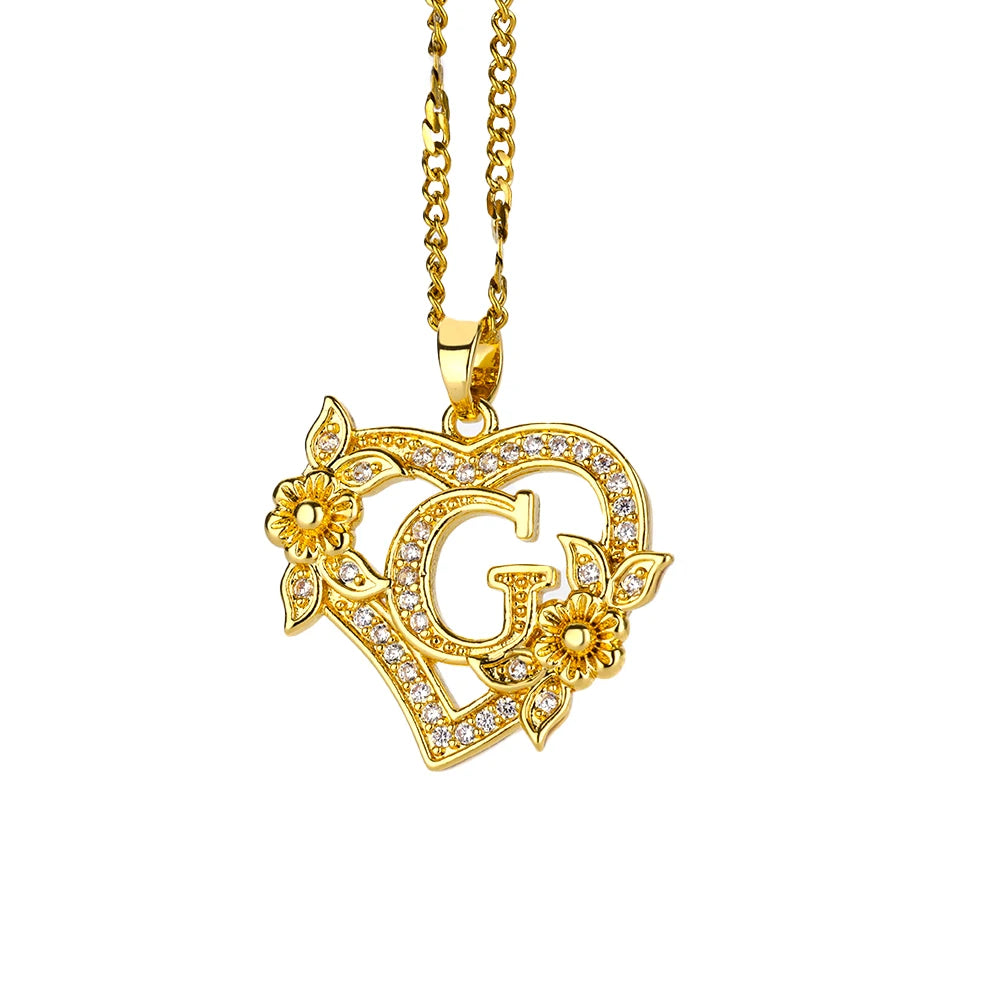 Lettera Cuore Necklace