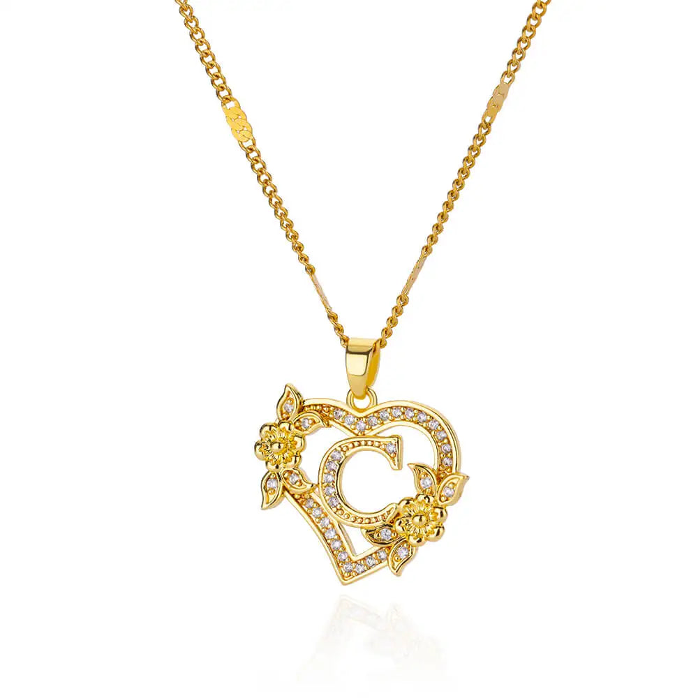 Lettera Cuore Necklace