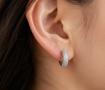 Riflesso Pavé Hoop Earrings