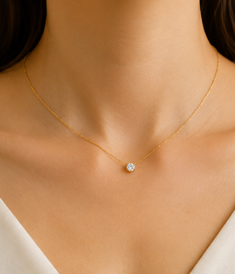 Sola Solitaire Necklace