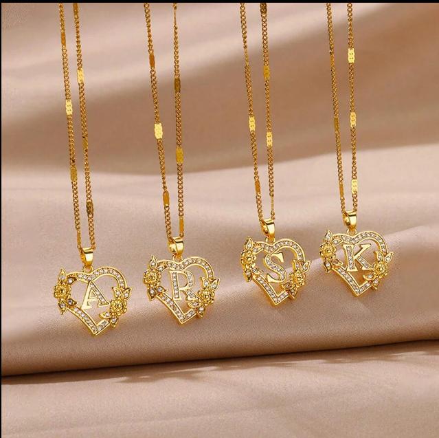 Lettera Cuore Necklace
