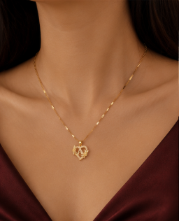 Lettera Cuore Necklace