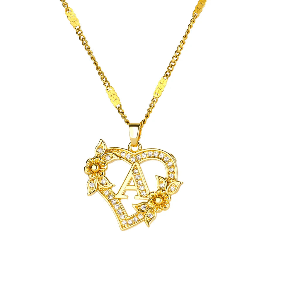 Lettera Cuore Necklace