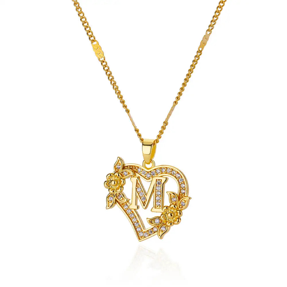 Lettera Cuore Necklace