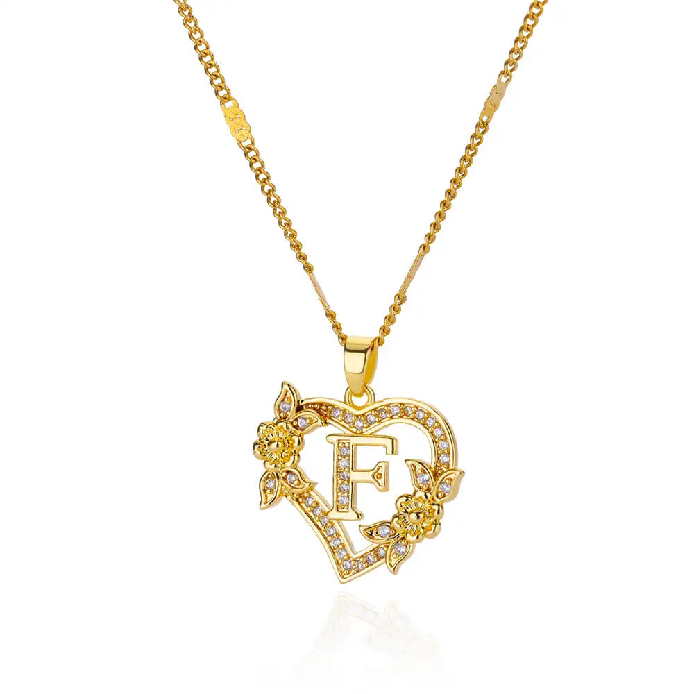 Lettera Cuore Necklace
